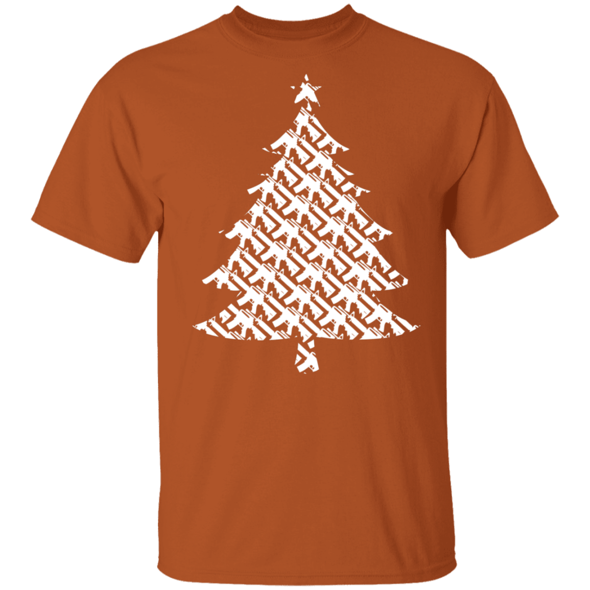 Firearm Rifle Christmas Tree T-Shirt