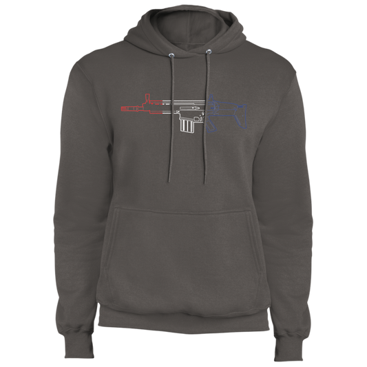 Scar Firearm Rifle Red White Blue Pullover Hoodie
