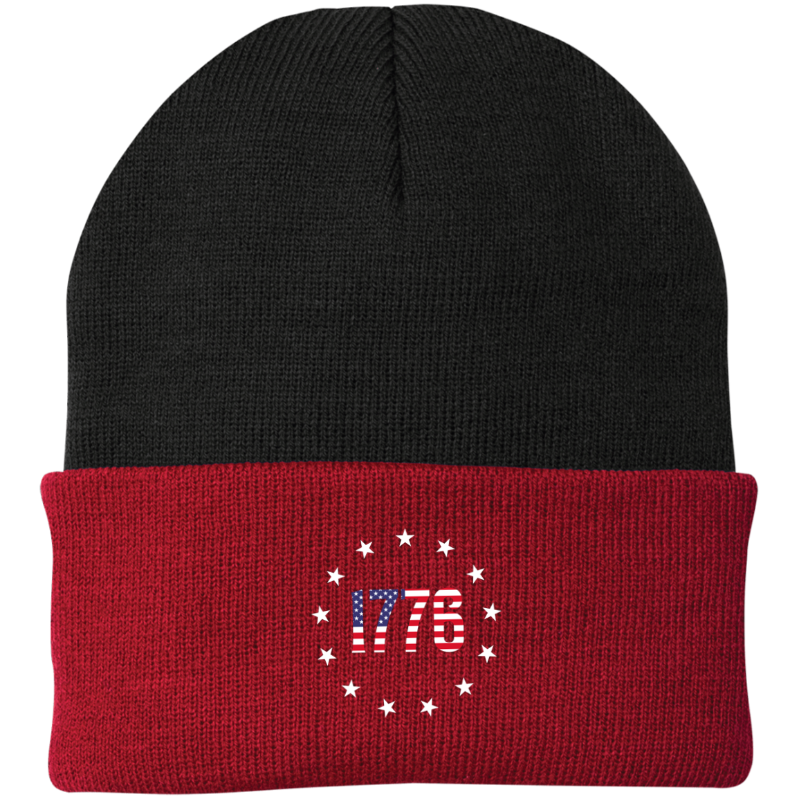1776 Betsy Ross American Flag Beanie Cap