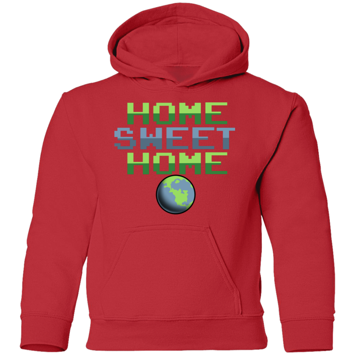 Youth Space Planet Earth Home Sweet Pullover Hoodie