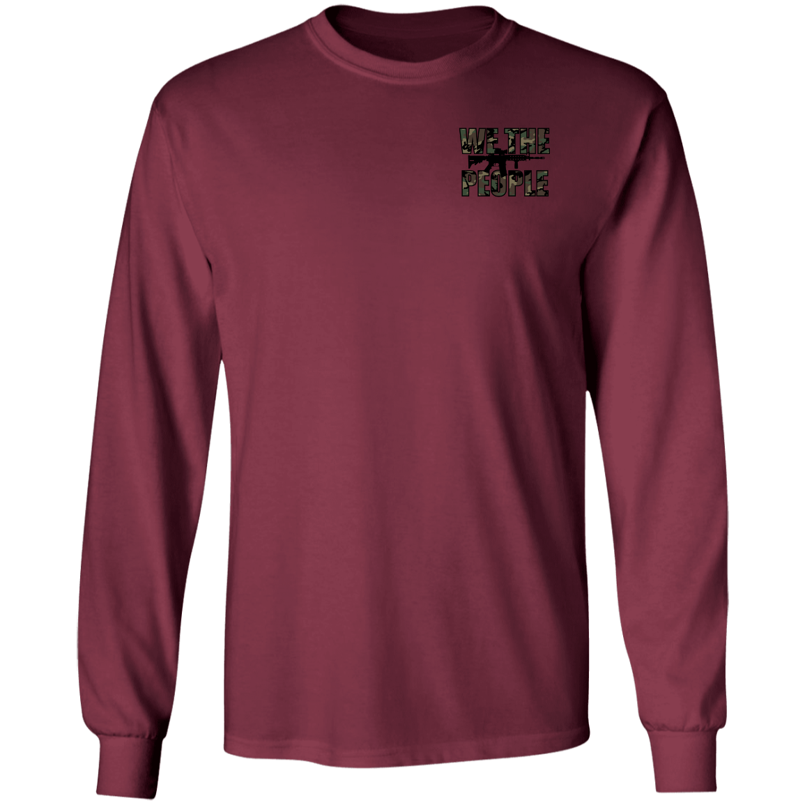 We the People Don't Tread on Me Gadsden Flag Double Sided Long Sleeve T-Shirt