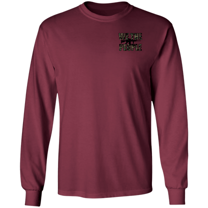 We the People Don't Tread on Me Gadsden Flag Double Sided Long Sleeve T-Shirt