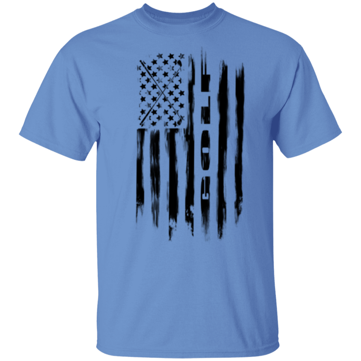 Golf Golfing American Flag T-Shirt