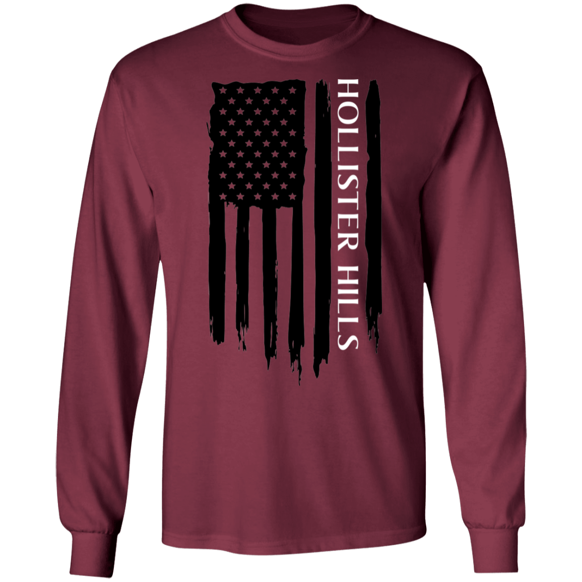 Hollister Hills American Flag Long Sleeve T-Shirt