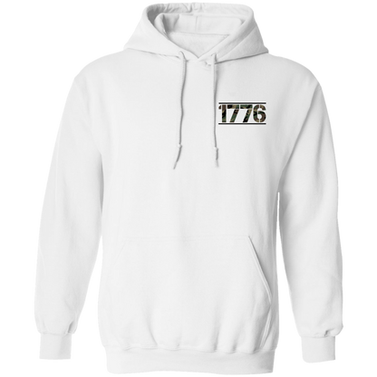 1776 American Bald Eagle  Double Sided Pullover Hoodie