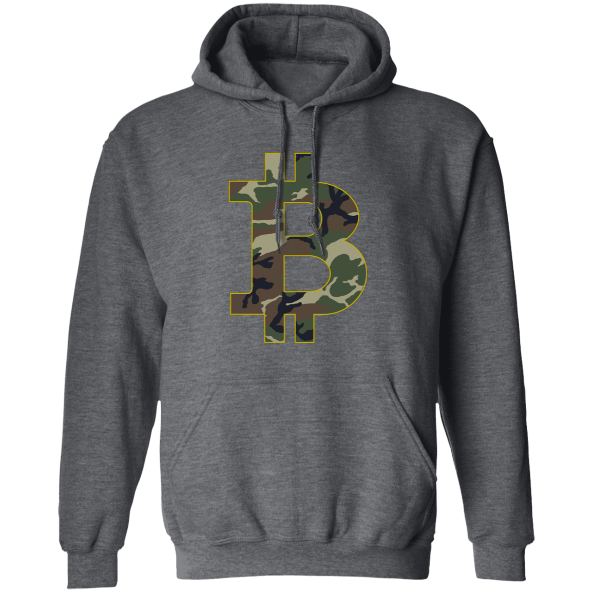 Camo Bitcoin Hodl Cryptocurrency BTC Pullover Hoodie