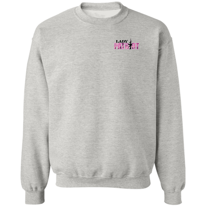 Lady Patriot 1776 American Bald Eagle Double Sided Crewneck Sweatshirt