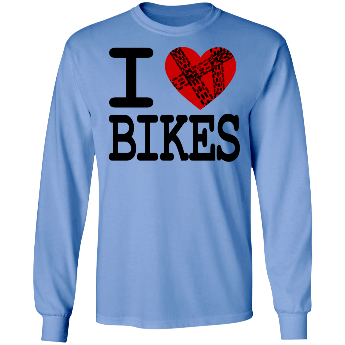 I Heart Bikes Biking Long Sleeve T-Shirt