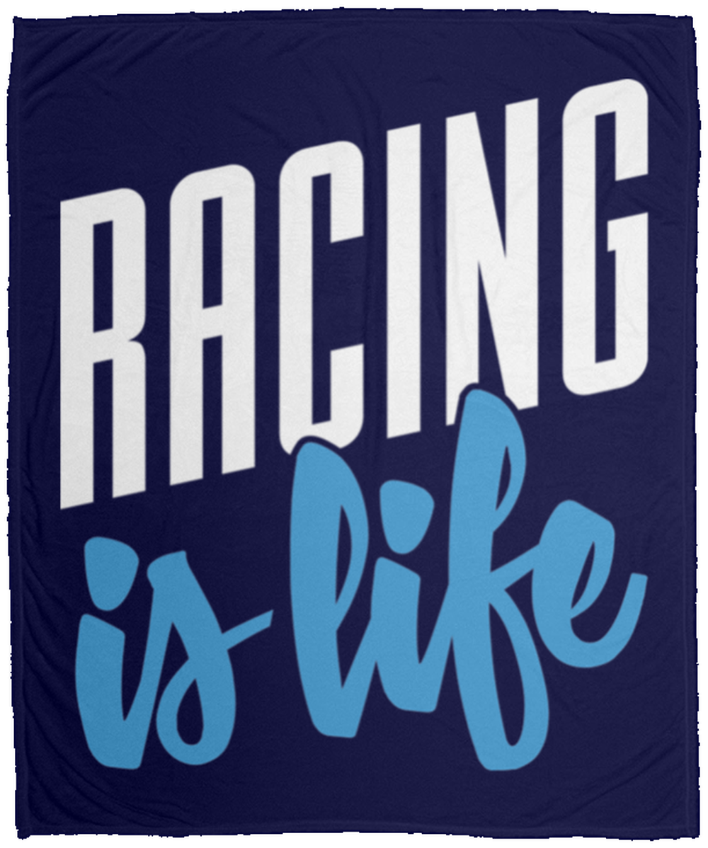 Racing Is Life Automotive Turbo Boosted Fleece Blanket - 50x60