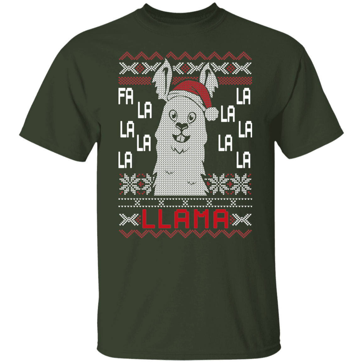 Fa La La LLama Ugly Christmas Party T-Shirt