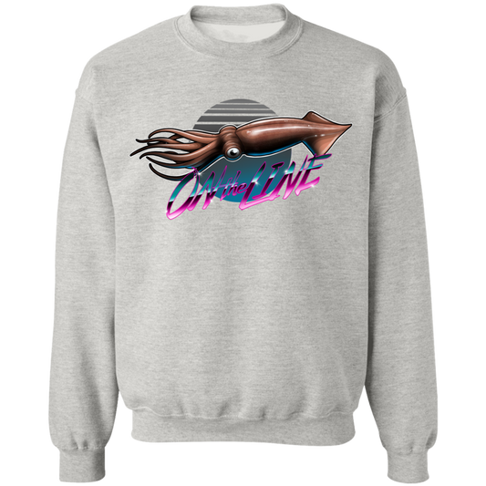 Giant Squid On The Line Saltwater Crewneck Sweatshirt
