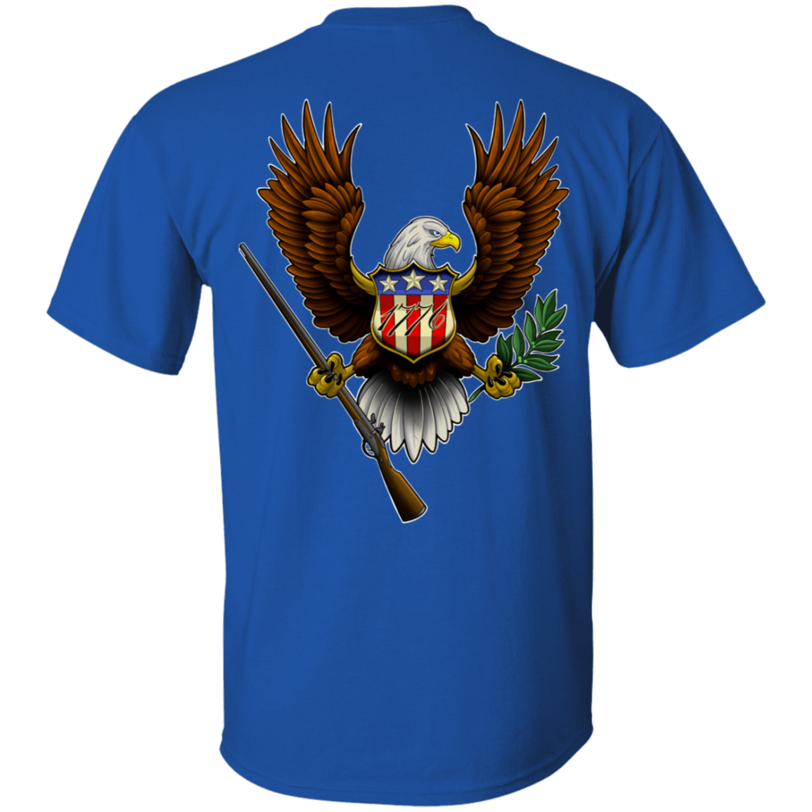 We the People American Bald Eagle 1776 Double Sided T-Shirt