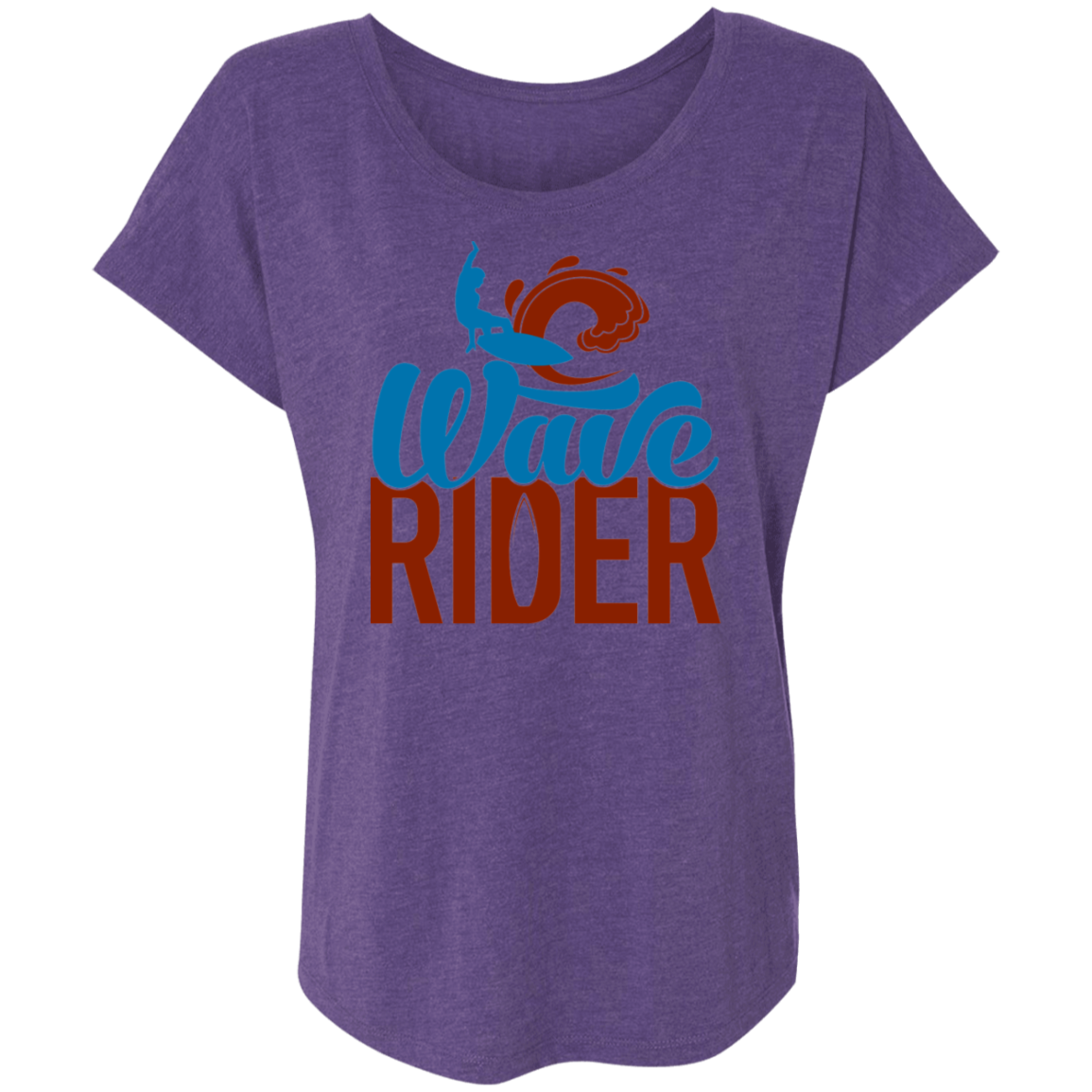 Wave Rider Surf Beach Women's Dolman Sleeve