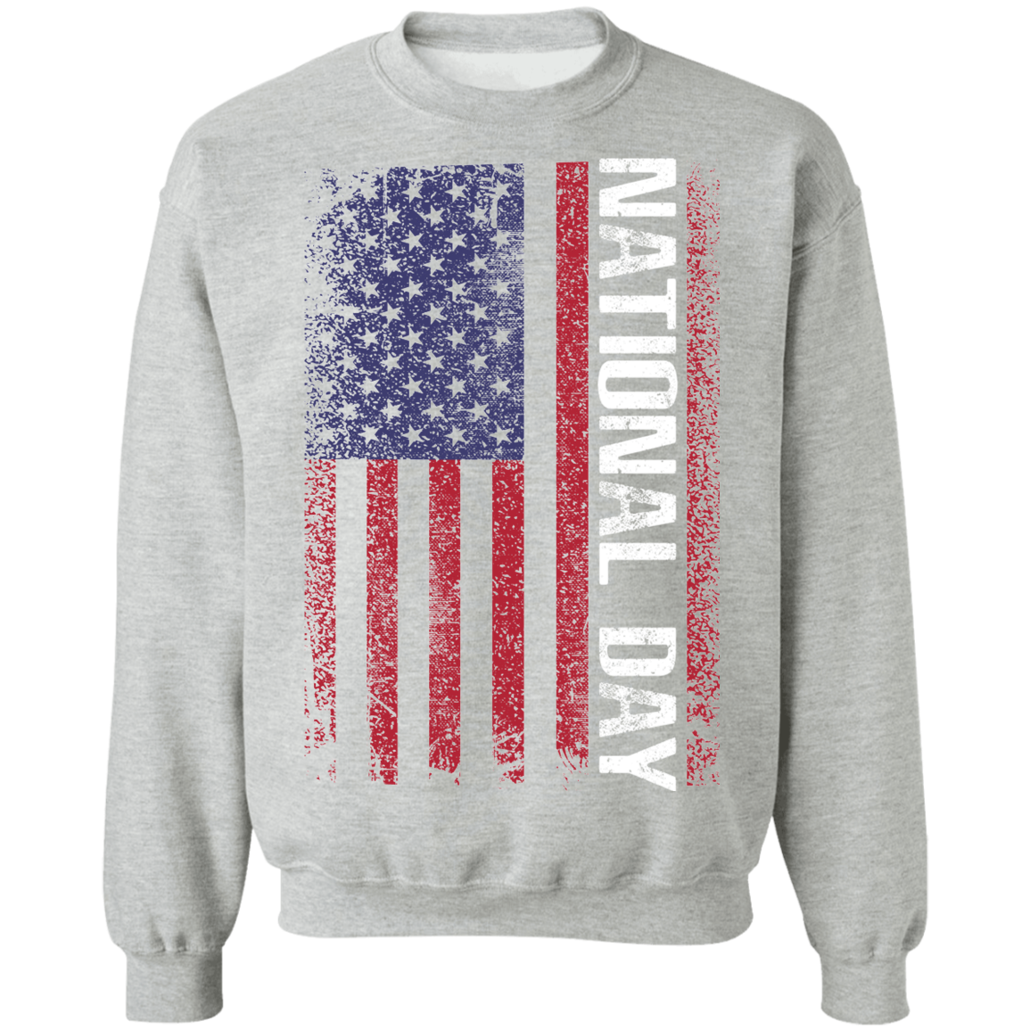 National Day American Flag Crewneck Sweatshirt