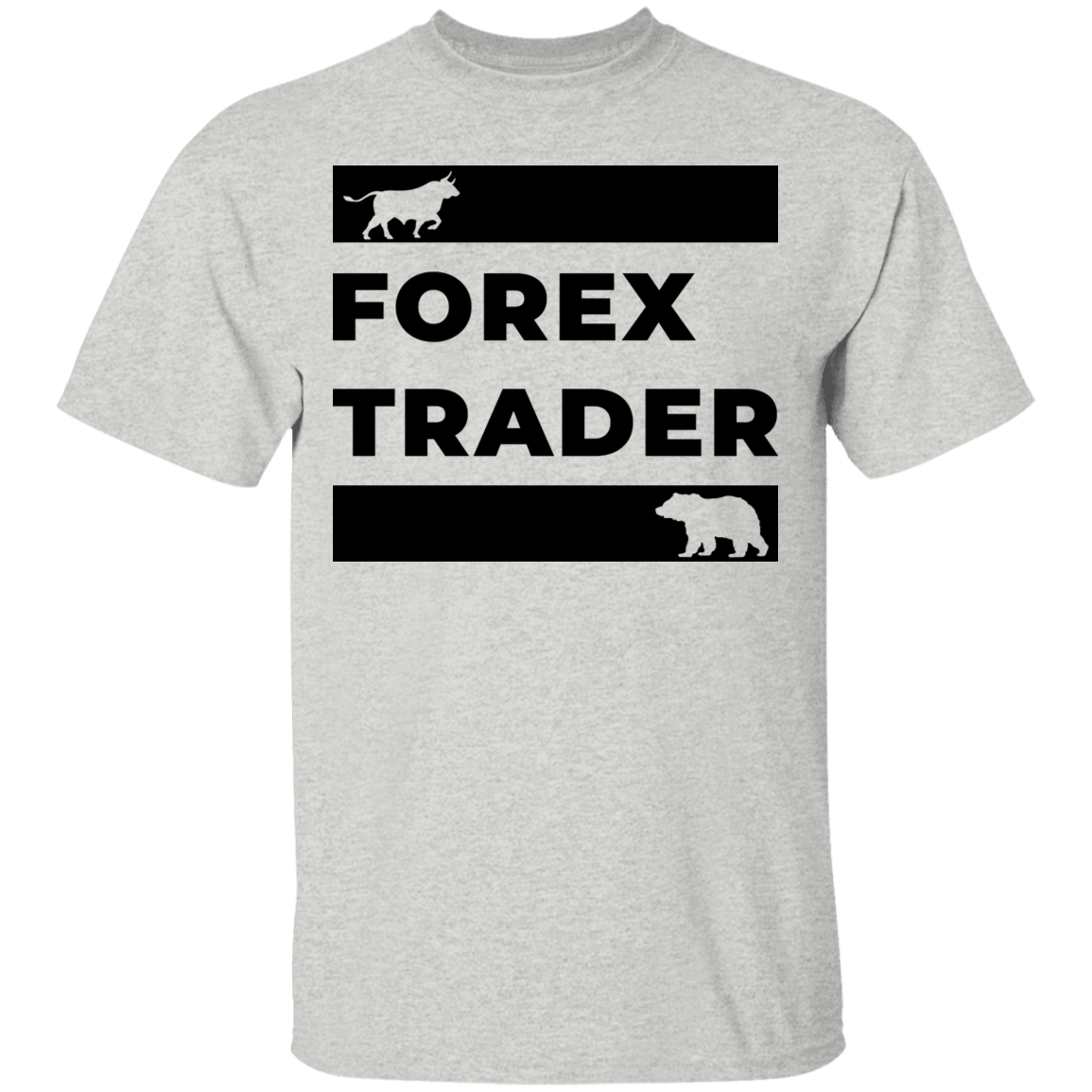 Forex Trader Bull Bear Technical Analysis T-Shirt