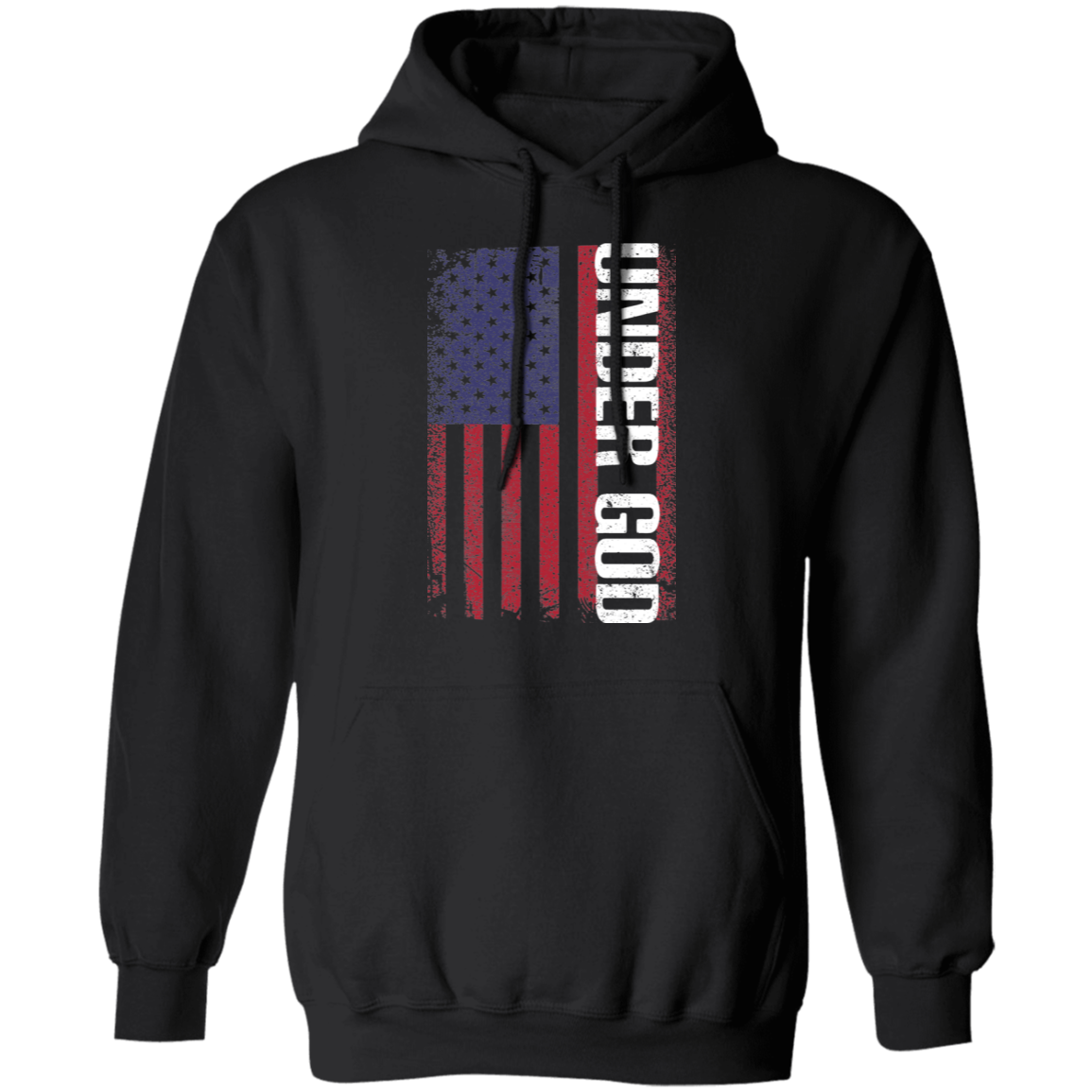 Under God American Flag USA  Pullover Hoodie