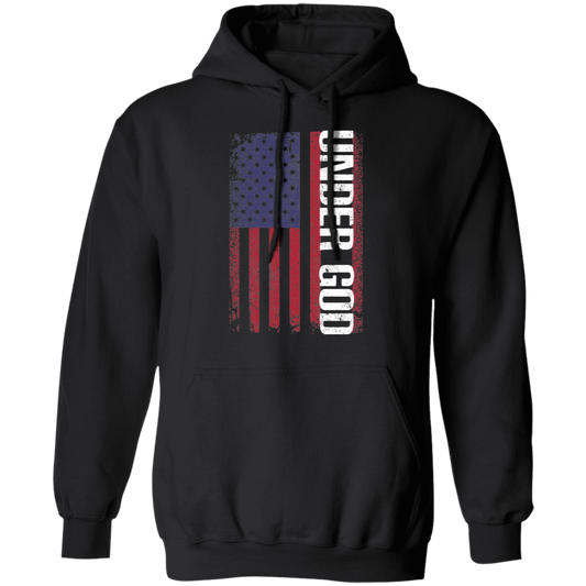 Under God American Flag USA  Pullover Hoodie