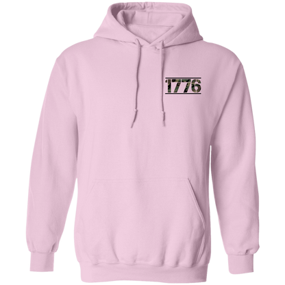 1776 American Bald Eagle  Double Sided Pullover Hoodie