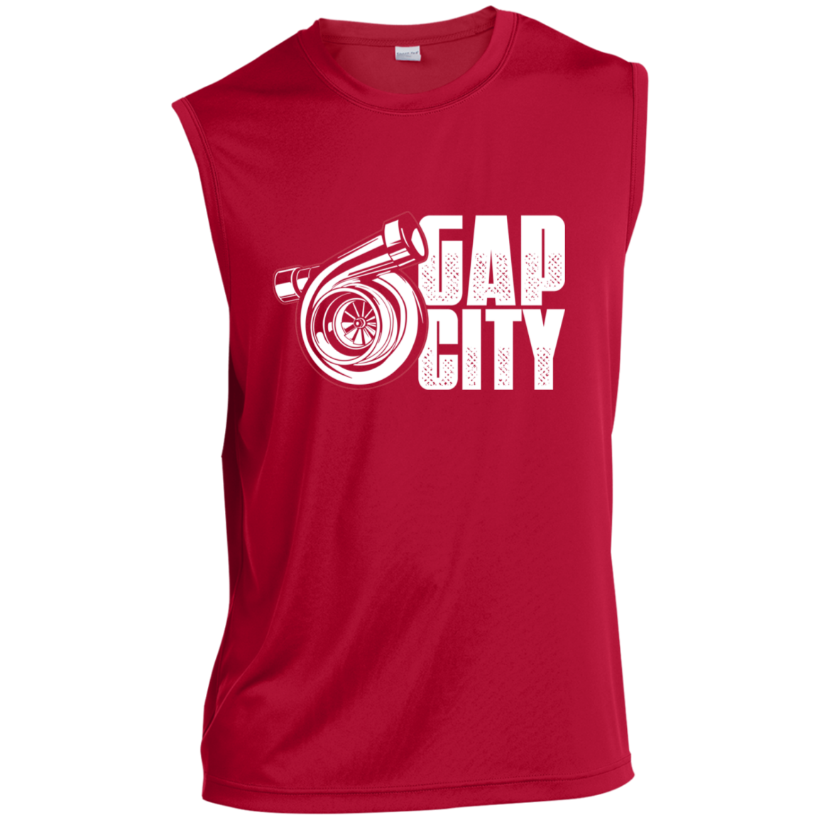 Gap City Turbo Boosted Racing Sleeveless Performance T-Shirt