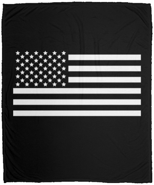 Law and Order American Flag Fleece Blanket - 50x60