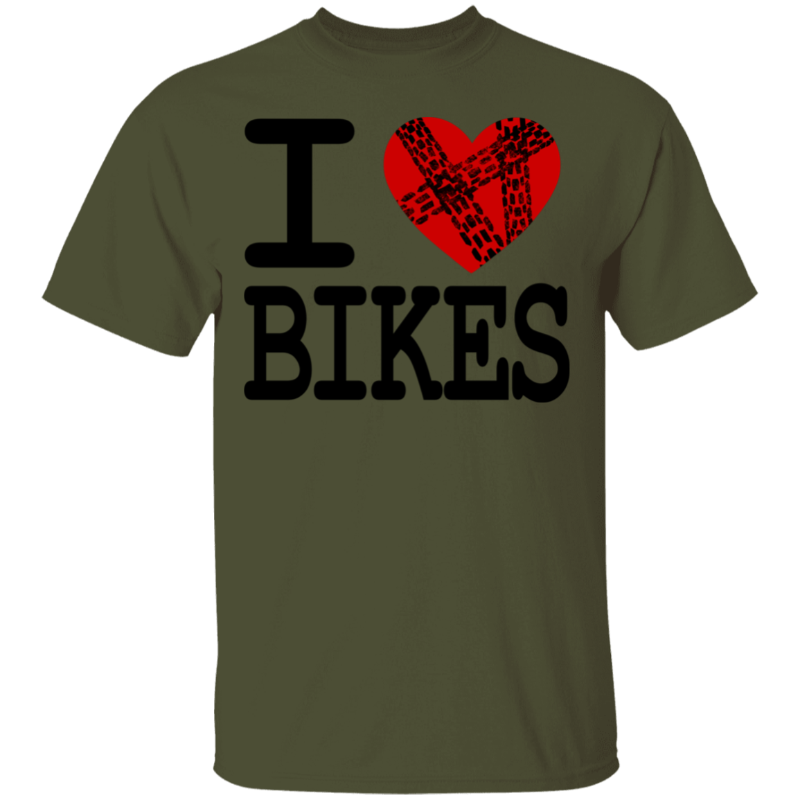 I Love Bikes Biking T-Shirt