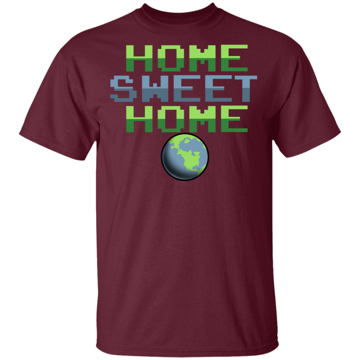 Men's Space Planet Earth Home Sweet T-Shirt
