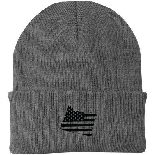 Oregon State American Flag Beanie Cap