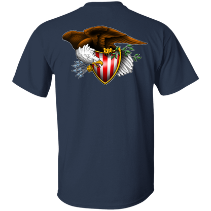 Patriot American Bald Eagle Double Sided T-Shirt