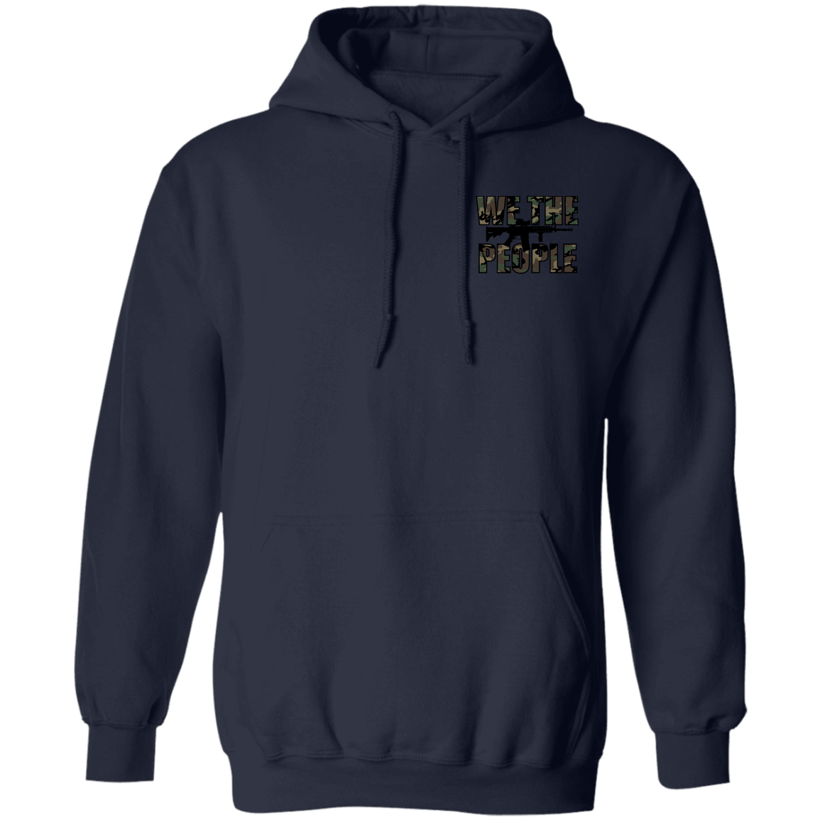 We the People Don't Tread on Me Gadsden Flag Double Sided Pullover Hoodie