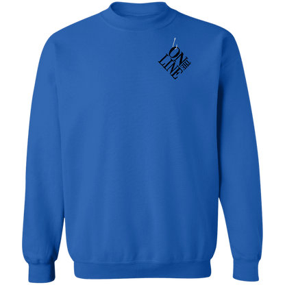Great Barracuda Fish On The Line Saltwater Double Sided Crewneck Sweatshirt