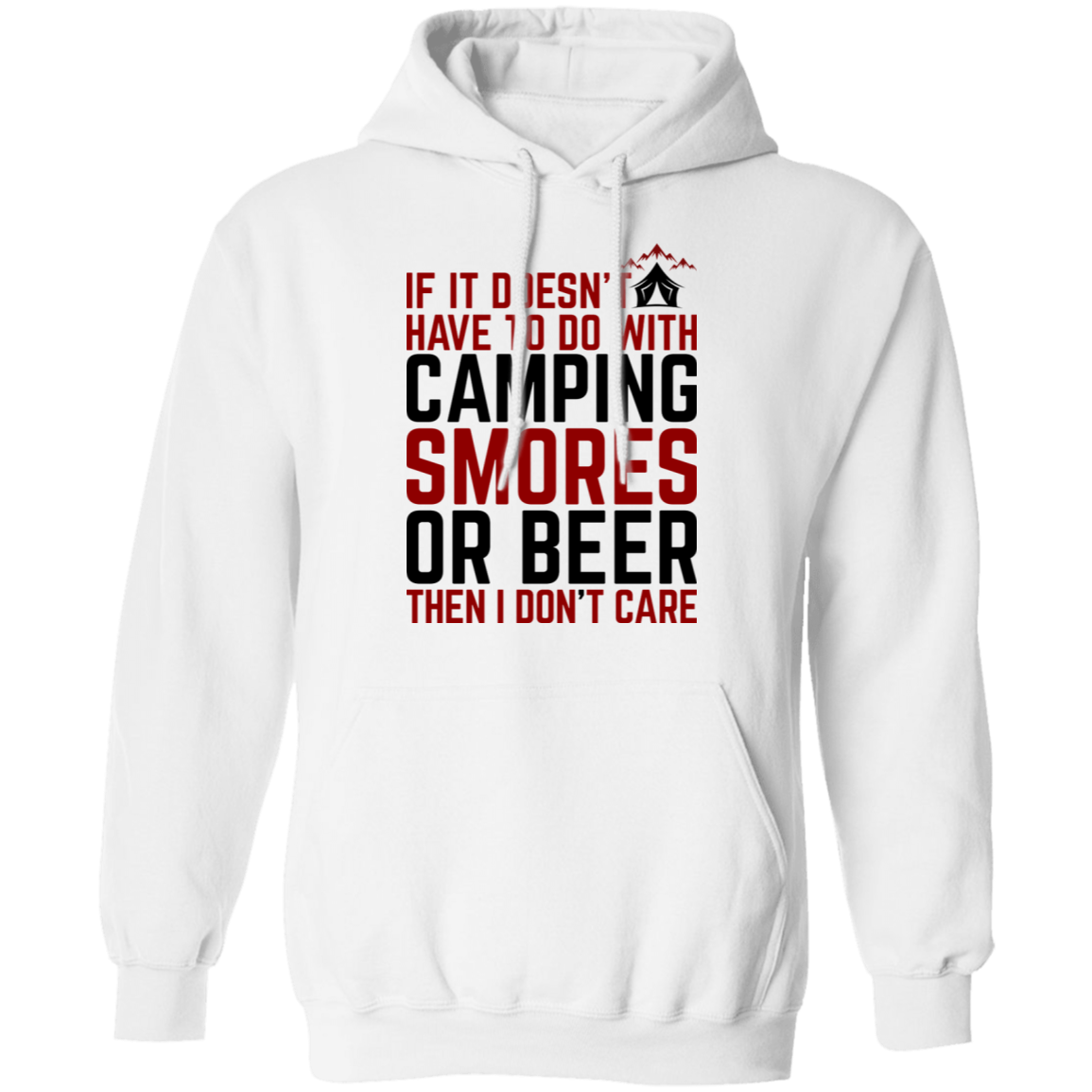 Camping Smores or Beer Funny Pullover Hoodie