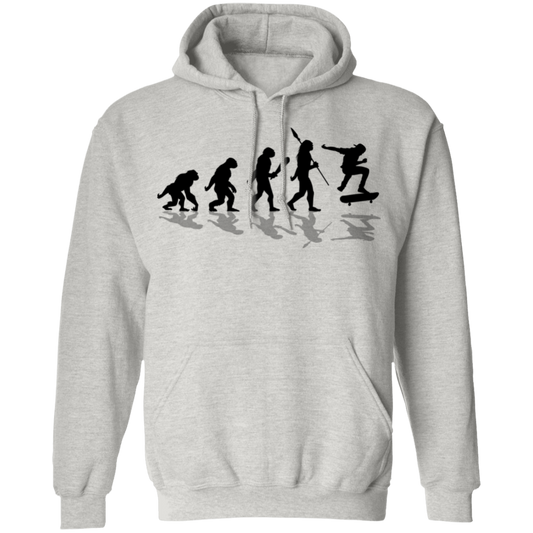 The Evolution of Man Skateboarding Skateboard Pullover Hoodie