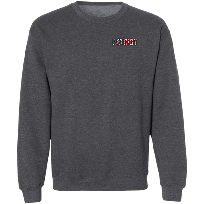 Patriot American Bald Eagle Double Sided Crewneck Sweatshirt