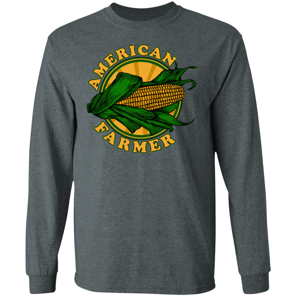 American Farmer Corn Husk Long Sleeve T-Shirt