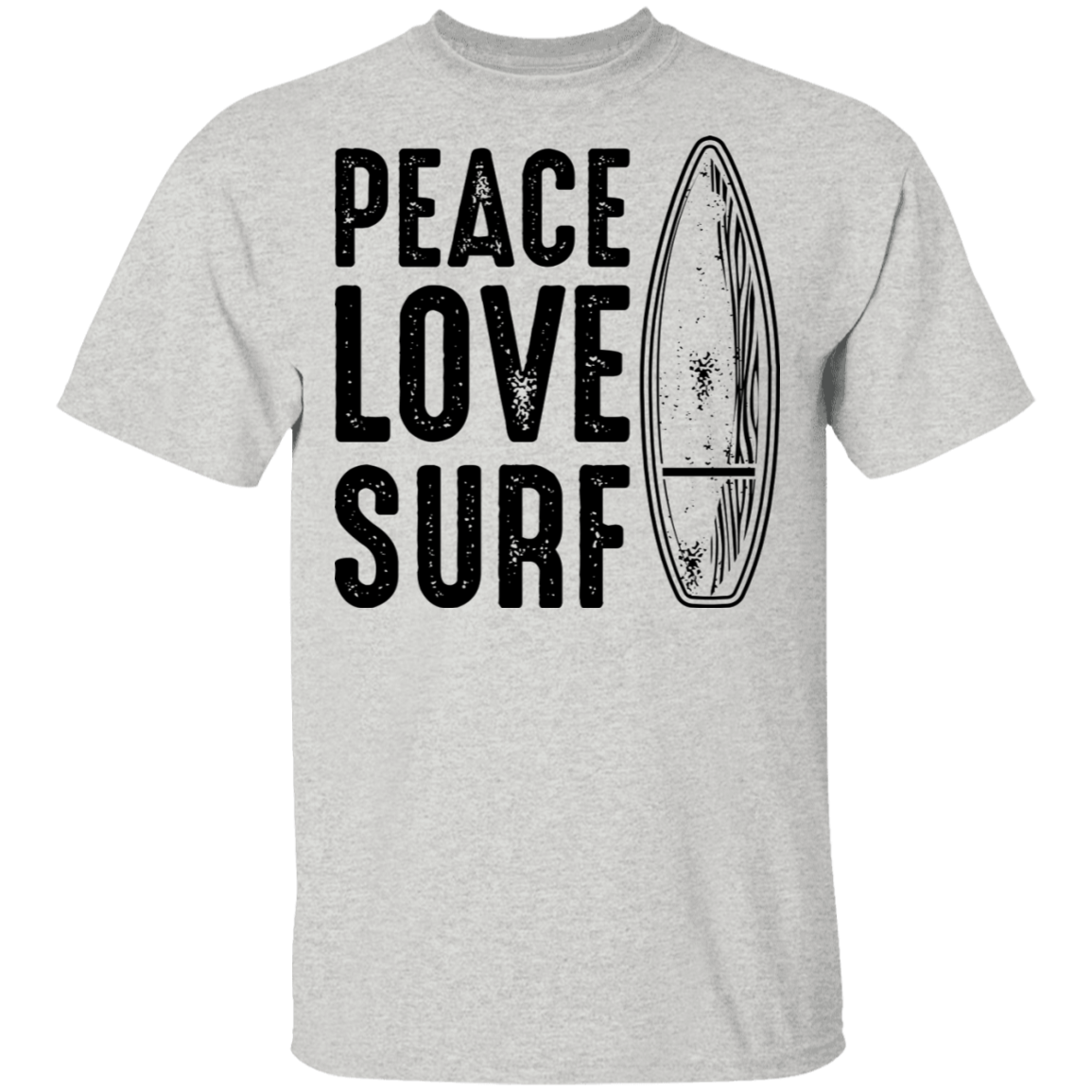 Peace Love Surf Ocean Beach T-Shirt