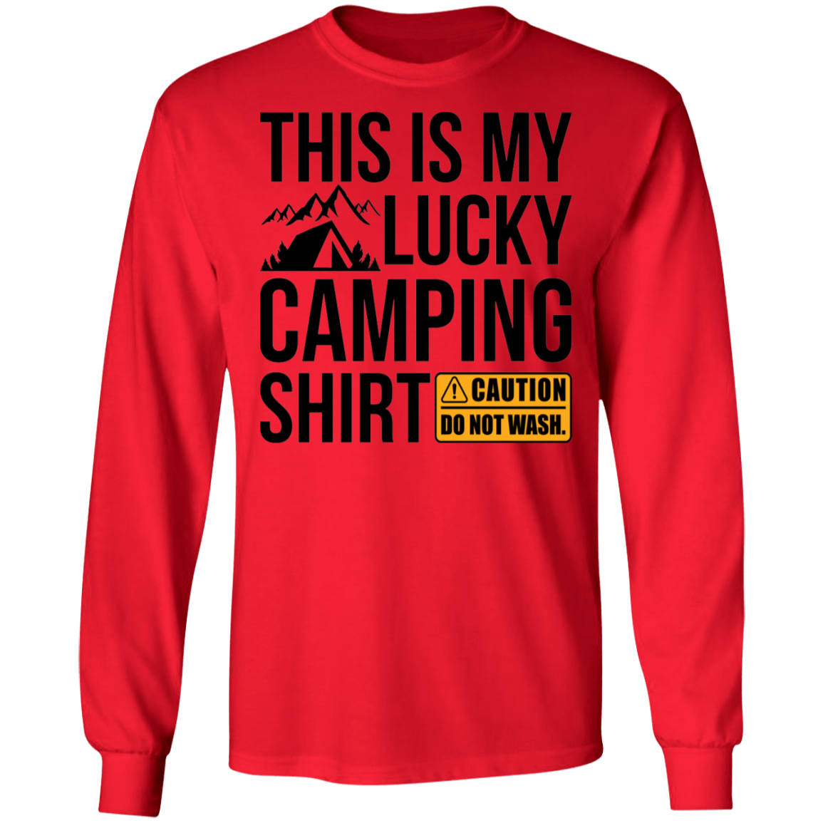 This Is My Lucky Camping Shirt Long Sleeve T-Shirt
