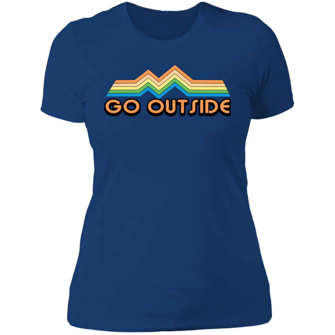 Go Outside Camping Nature Bright Women's T-Shirt