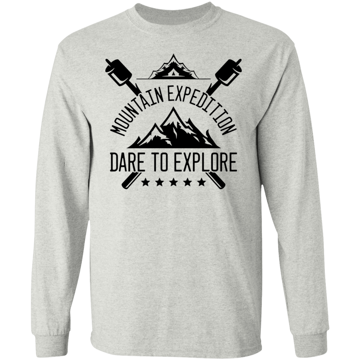 Mountain Expedition Dare To Explore Camping Long Sleeve T-Shirt