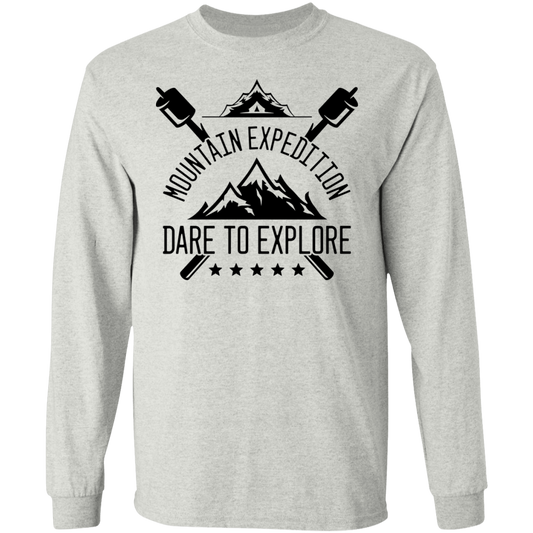 Mountain Expedition Dare To Explore Camping Long Sleeve T-Shirt