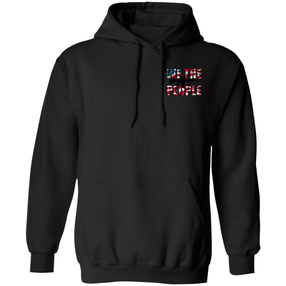 We the People American Bald Eagle 1776 Double Sided Pullover Hoodie