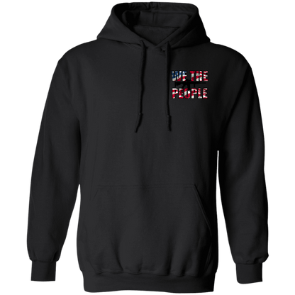 We the People American Bald Eagle 1776 Double Sided Pullover Hoodie
