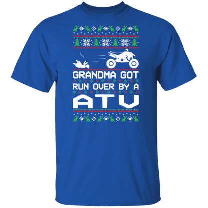 ATV 4-Wheeler Grandma Got Run Over  Ugly Christmas T-Shirt