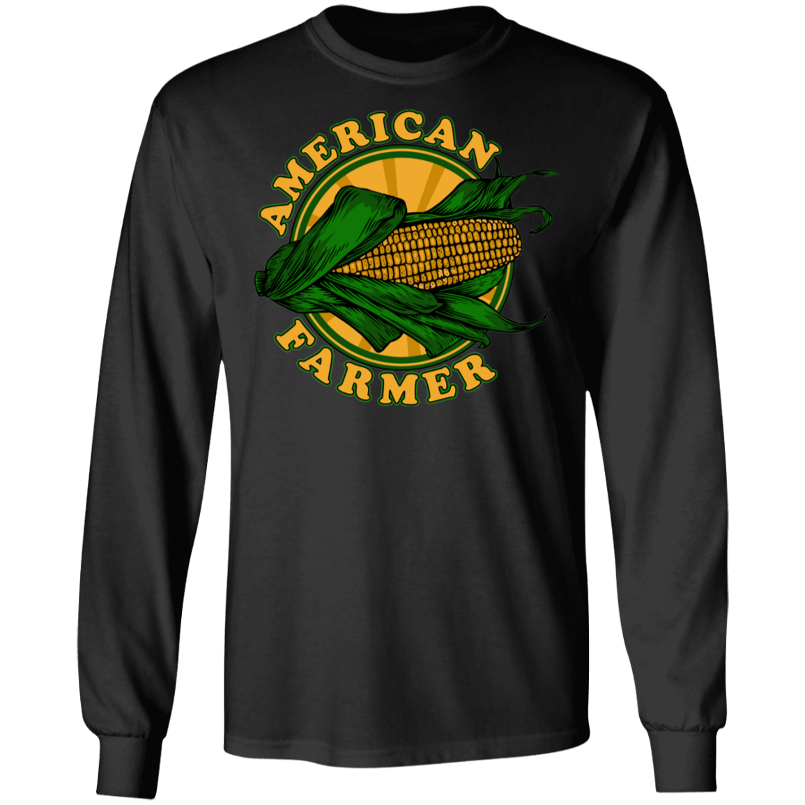 American Farmer Corn Husk Long Sleeve T-Shirt
