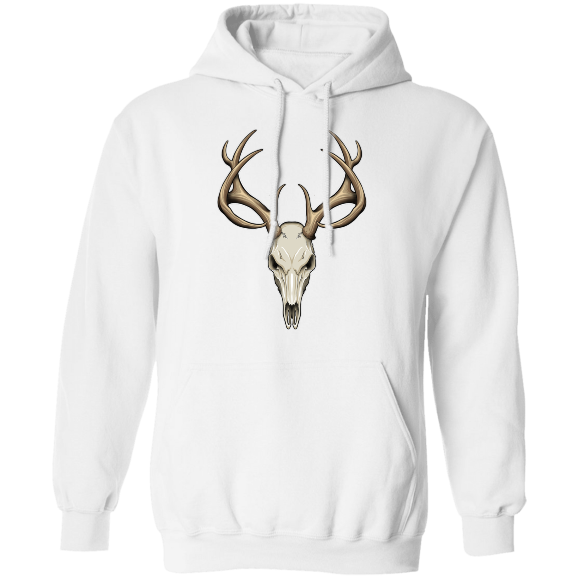 Hunting Deer Skull Pullover Hoodie