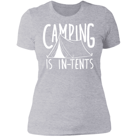 Women's Camping is In-Tents Funny Nature T-Shirt