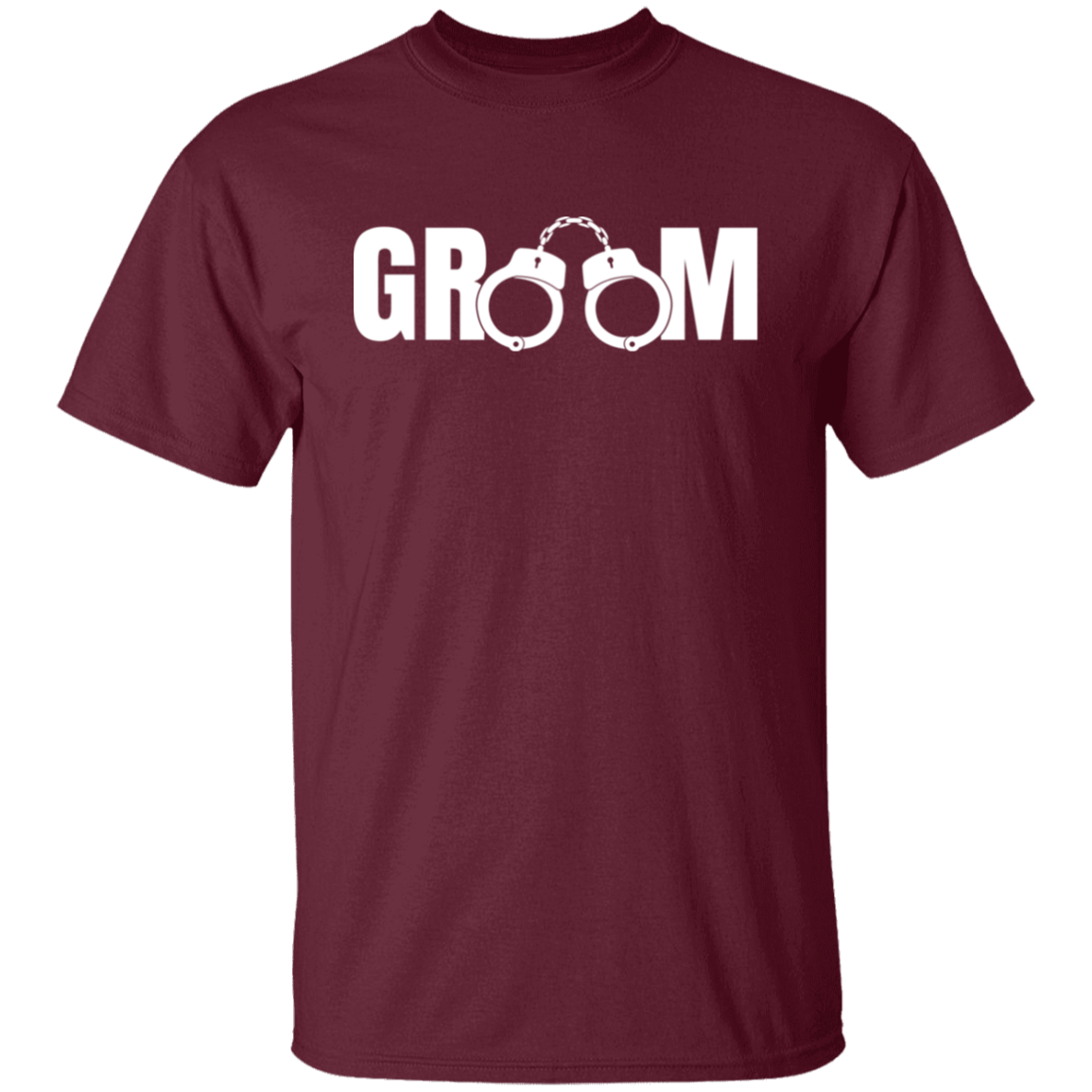 Bachelor Party Wedding Funny Groom Handcuffs T-Shirt