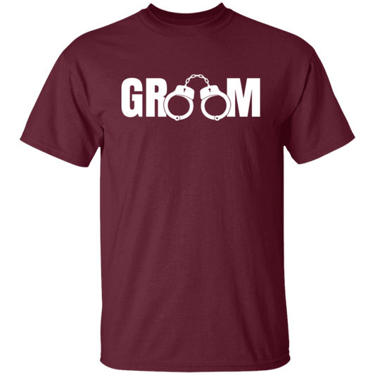 Bachelor Party Wedding Funny Groom Handcuffs T-Shirt
