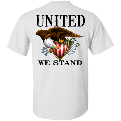 1776 American Bald Eagle United We Stand Double Sided T-Shirt