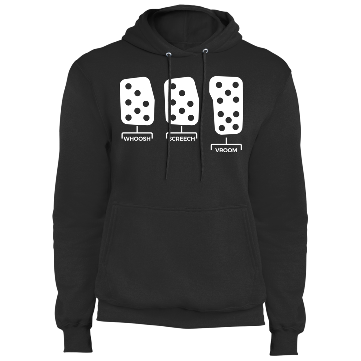 Whoosh Screech Vroom Manual Stick Shift Boosted  Pullover Hoodie