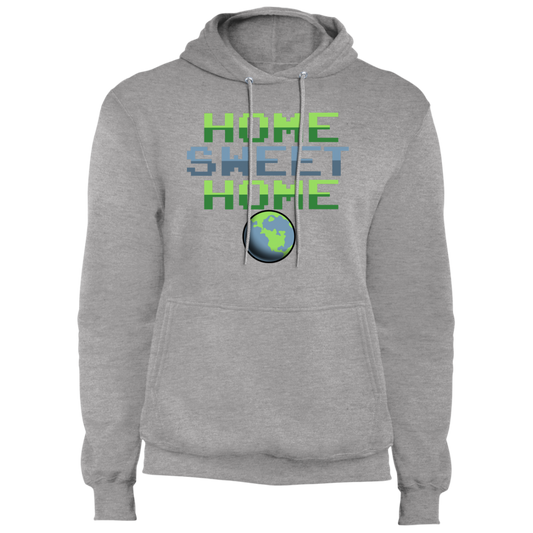Men's Space Planet Earth Home Sweet  Fleece Pullover Hoodie